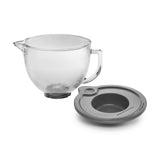 5 Quart Tilt-Head Hammered Glass Bowl with Lid