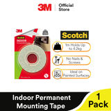 3M Scotch Indoor Permanent Mounting Multipurpose Indoor Usage Double-sided Acrylic Foam Tape (12mm X 2m) (1 Roll)