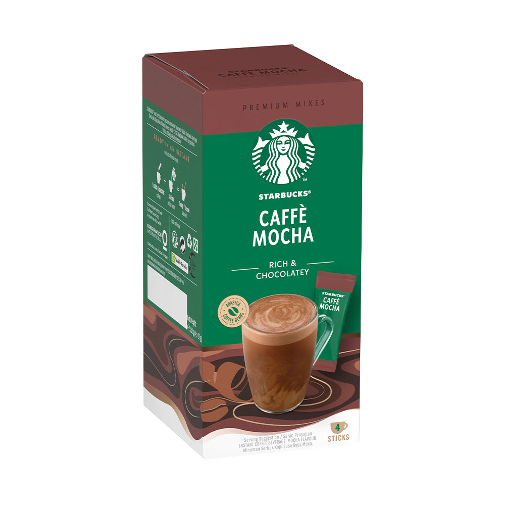 Starbucks® Caffè Mocha Premium Instant Coffee (4 Sticks Per Box)