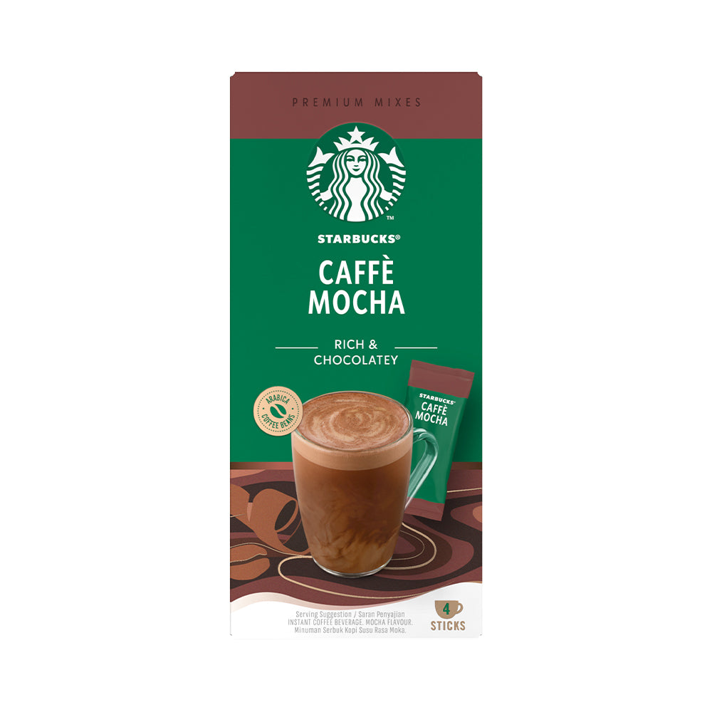 Starbucks® Caffè Mocha Premium Instant Coffee (4 Sticks Per Box)
