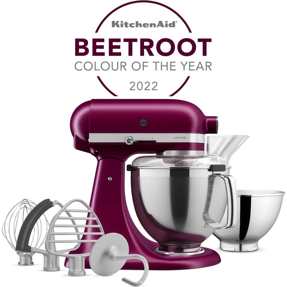 Artisan 4.8L Tilt Head Stand Mixer with Twin Bowls - Beetroot