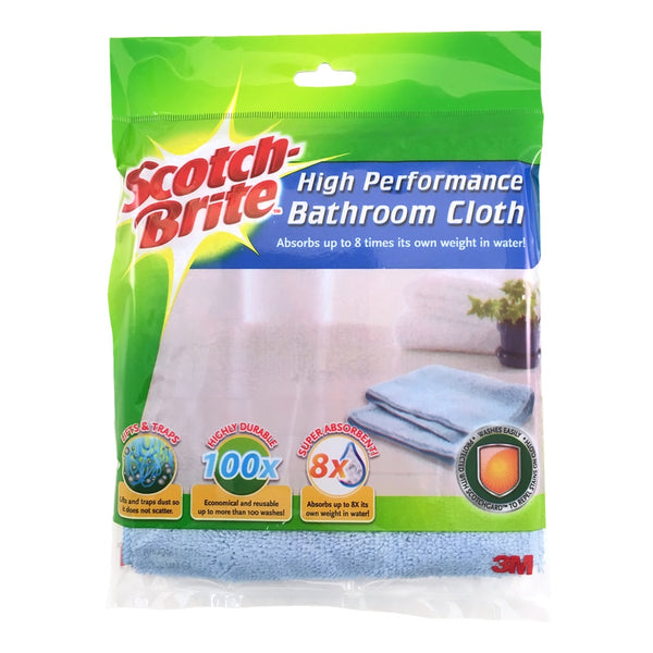 3M Scotch-Brite Cleaning Cloths: 3-in-1 Microfiber Cloth / 1-pack (Light  Blue)