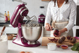 Artisan 4.8L Tilt Head Stand Mixer with Twin Bowls - Beetroot