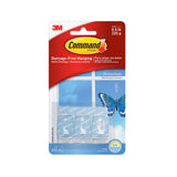 3M Command Clear Window Hooks (Holds Up To 225g) (3pcs/pck) Wall Adhesive