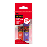 3M Scotch Permanent Adhesive Purple & White Glue Stick - Multipurpose Child Safe Home Office Stationary Glue (8g/15g)