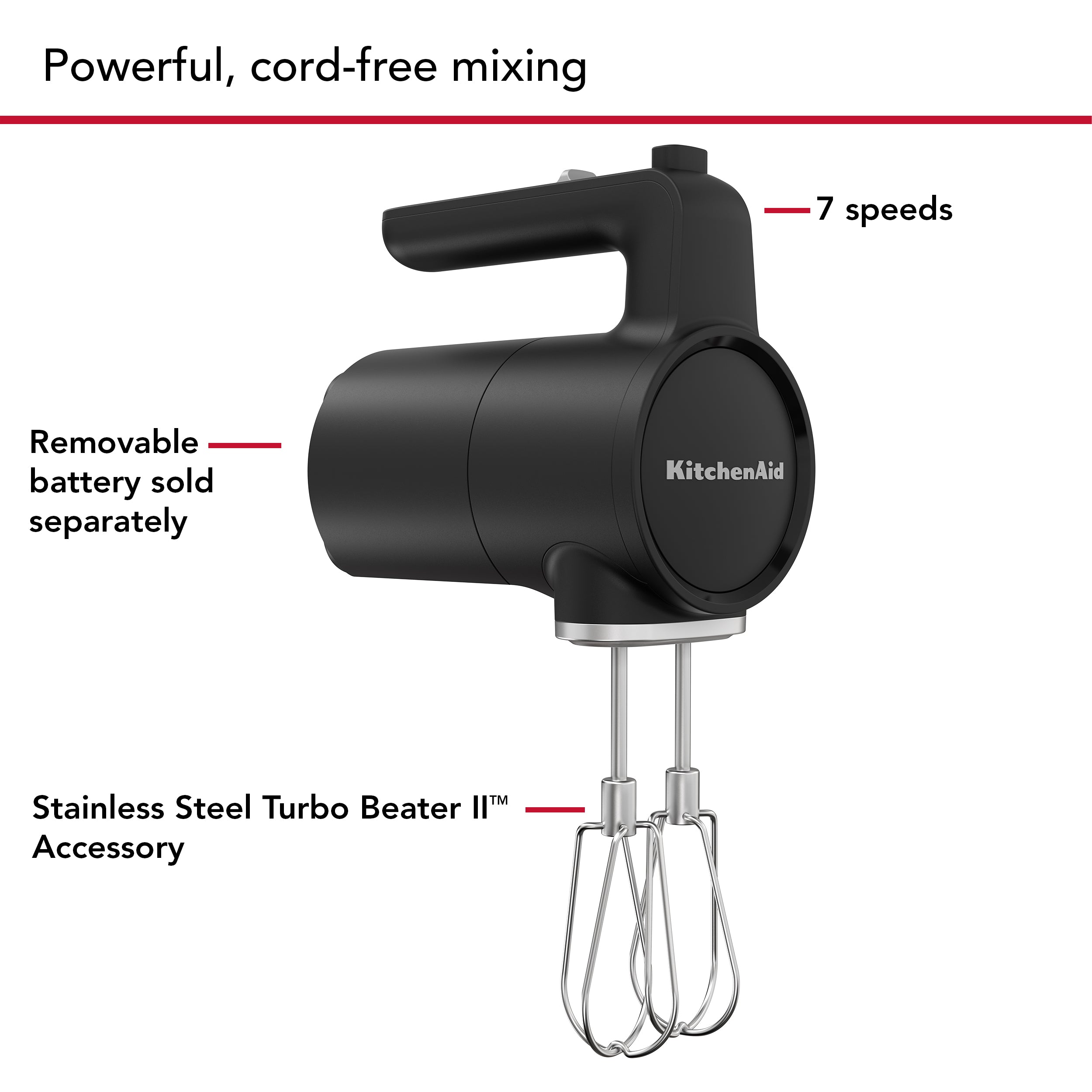 KitchenAid Go Cordless Hand Mixer - Battery Sold Separately