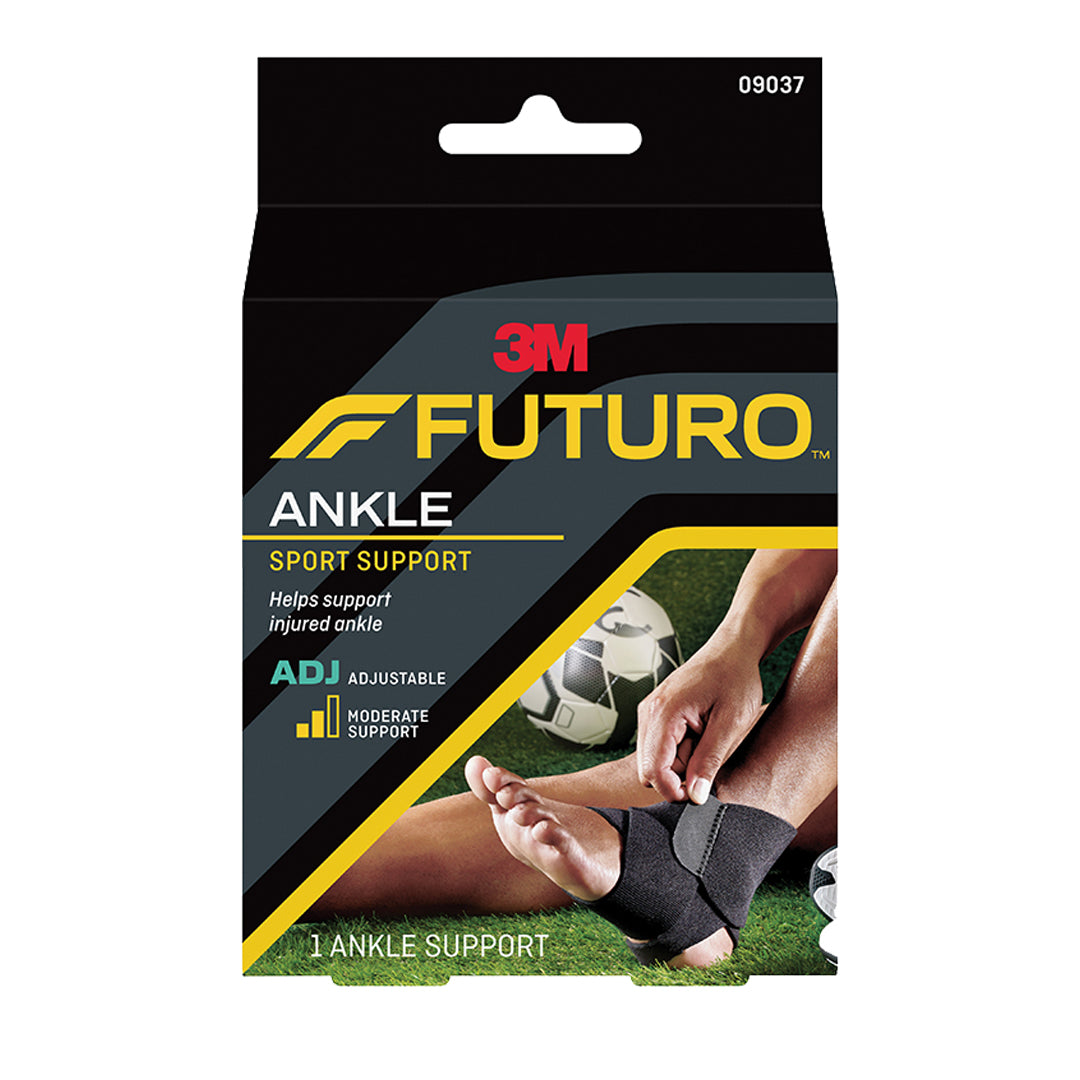 3M Futuro Ankle Sport Support - Supportive Adjustable Wraparound Design Support Stiff, Sore, Injured Ankles (1 Pc/Pack)