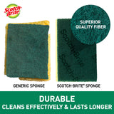 3M | Scotch Brite Tough Clean Anti Bacterial Scrub Sponge 6pcs/pck