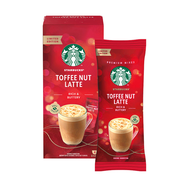 Starbucks® Toffee Nut Latte Premium Instant Coffee (4 Sticks Per Box ...