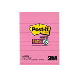 3M Post-it Super Sticky Lined Notes [90s/pad] - Pink