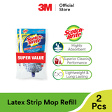 3M | Scotch Brite Latex Mop Strip Mop Refill Twin Packs (2 Pcs)