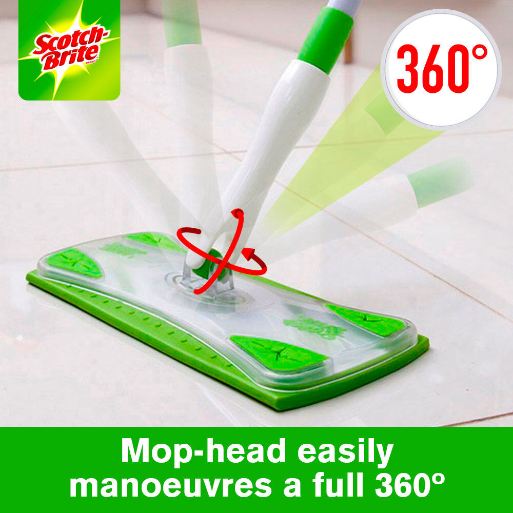 3M | Scotch Brite Easy Sweeper Flat Mop + 5 Disposable Sheet (1 Pc/Pack)