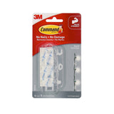 3M Command Clear Cord Clips - Damage Free Removable w/ Strong Adhesive (Holds strongly) [4 pcs/pck]
