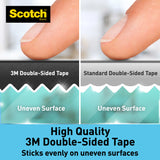 3M Scotch Clear Double-Sided Permanent Mounting Multipurpose Function & Usage Acrylic Foam Tape (19mm X 4m) (1 Roll)