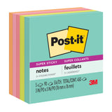 3M Post-it Super Sticky Notes Cube 3x3 [90s x 5 Pads] - Miami