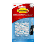 3M Command Clear Mini Hooks - Damage Free Decorative Removable Hook with Strong Adhesive (Holds up to 225g) [6 pcs/pack]