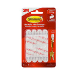 3M Command Mini Hooks - Damage Free Removable w/ Strong Adhesive (Holds up to 225g) [6 pcs/pck]